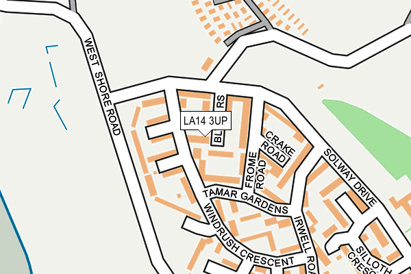 LA14 3UP map - OS OpenMap – Local (Ordnance Survey)