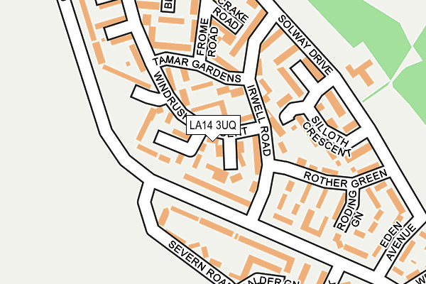 LA14 3UQ map - OS OpenMap – Local (Ordnance Survey)