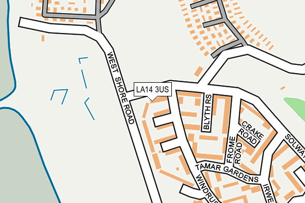 LA14 3US map - OS OpenMap – Local (Ordnance Survey)