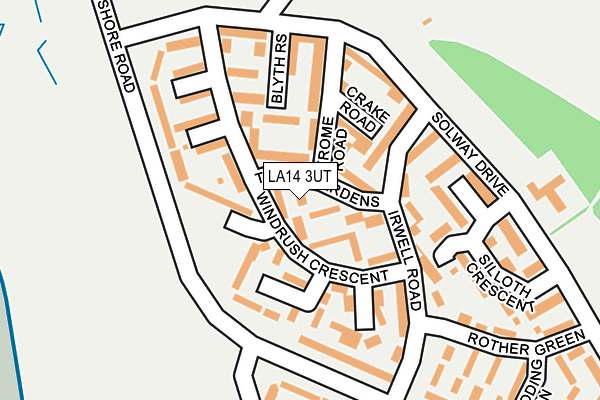 LA14 3UT map - OS OpenMap – Local (Ordnance Survey)