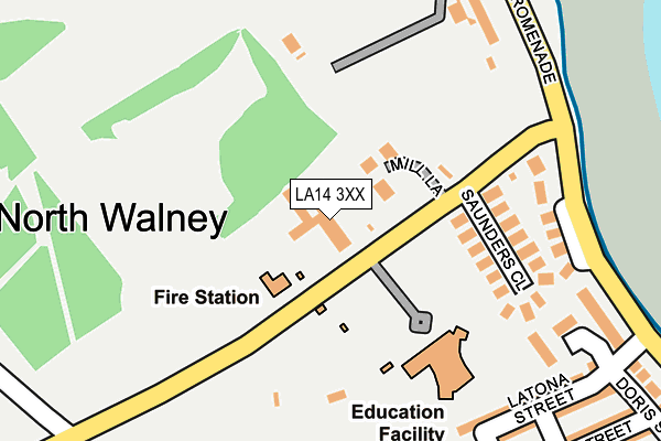 LA14 3XX map - OS OpenMap – Local (Ordnance Survey)