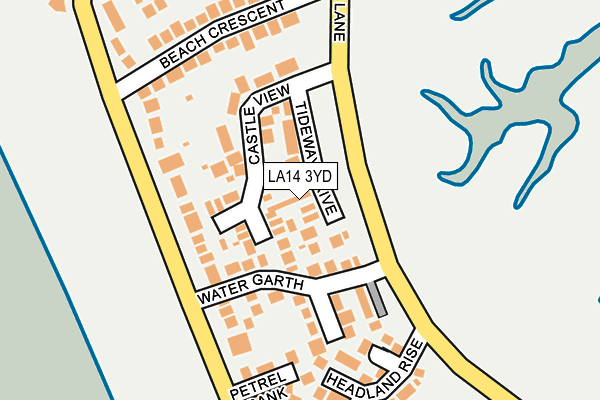 LA14 3YD map - OS OpenMap – Local (Ordnance Survey)
