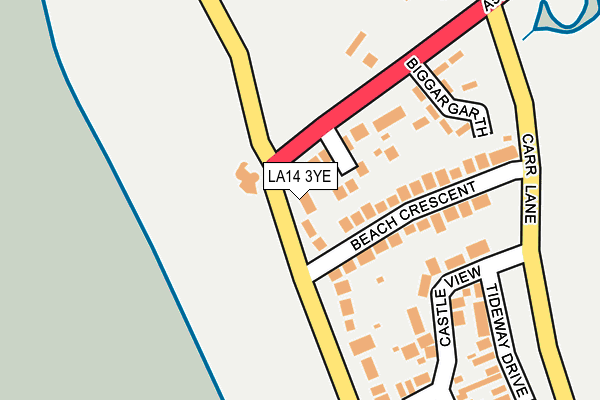 LA14 3YE map - OS OpenMap – Local (Ordnance Survey)