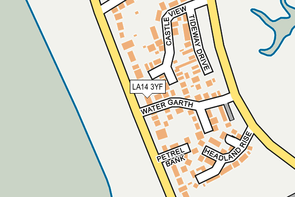 LA14 3YF map - OS OpenMap – Local (Ordnance Survey)