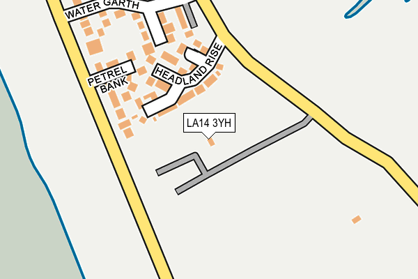 LA14 3YH map - OS OpenMap – Local (Ordnance Survey)