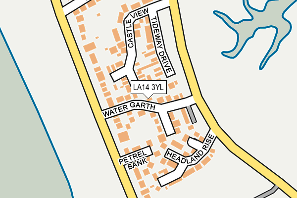 LA14 3YL map - OS OpenMap – Local (Ordnance Survey)
