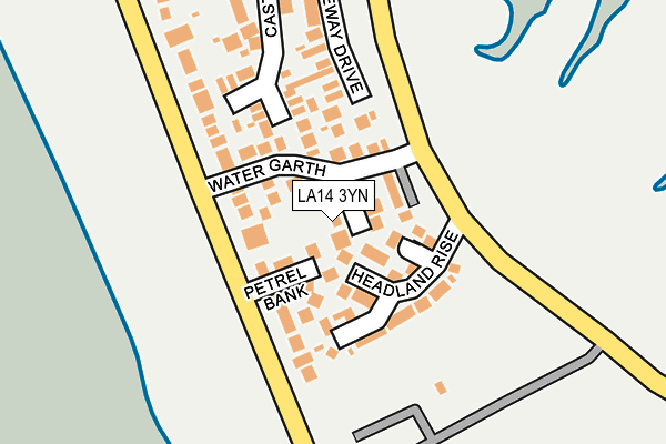 LA14 3YN map - OS OpenMap – Local (Ordnance Survey)
