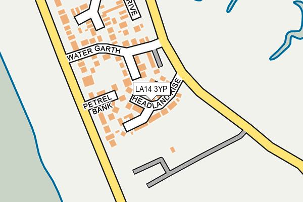 LA14 3YP map - OS OpenMap – Local (Ordnance Survey)