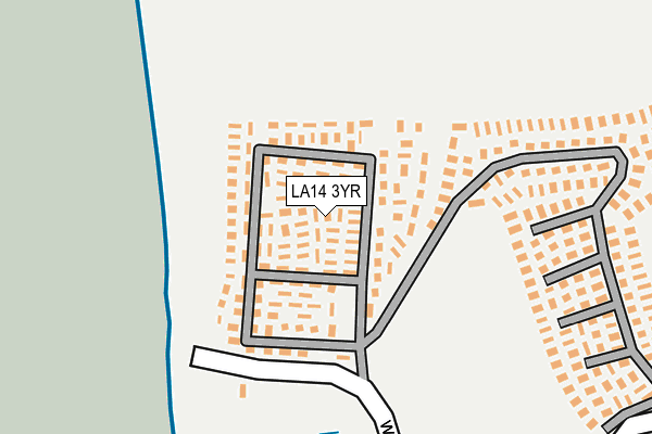 LA14 3YR map - OS OpenMap – Local (Ordnance Survey)