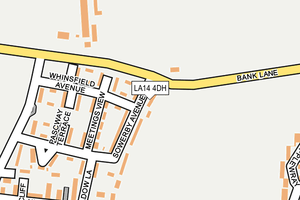 LA14 4DH map - OS OpenMap – Local (Ordnance Survey)