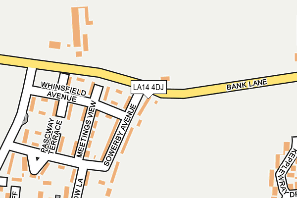 LA14 4DJ map - OS OpenMap – Local (Ordnance Survey)