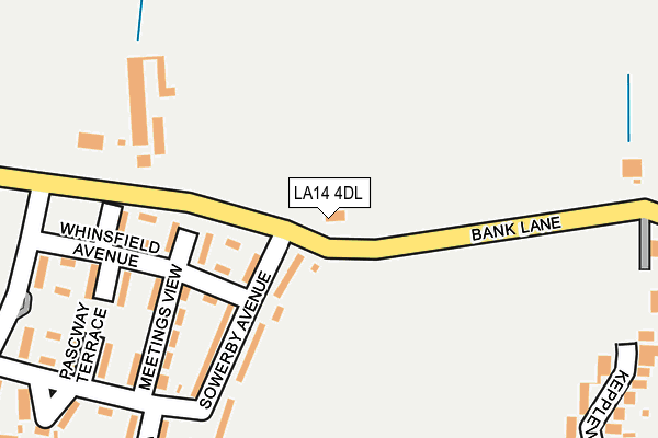 LA14 4DL map - OS OpenMap – Local (Ordnance Survey)