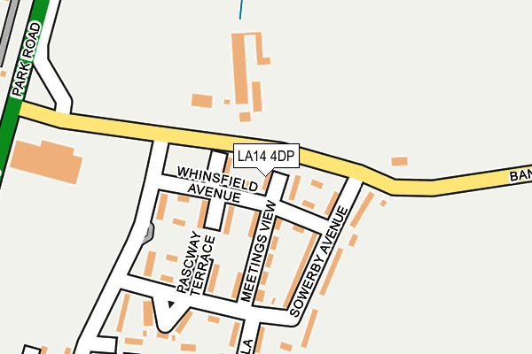 LA14 4DP map - OS OpenMap – Local (Ordnance Survey)