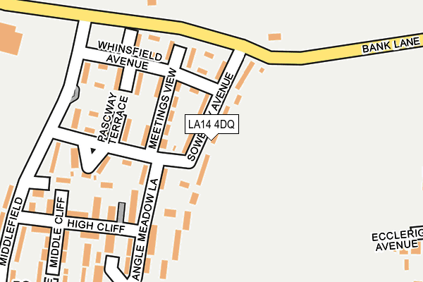 LA14 4DQ map - OS OpenMap – Local (Ordnance Survey)