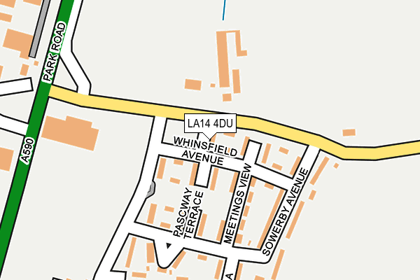 LA14 4DU map - OS OpenMap – Local (Ordnance Survey)
