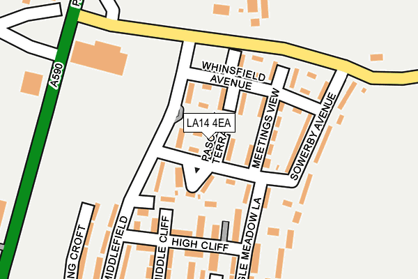 LA14 4EA map - OS OpenMap – Local (Ordnance Survey)