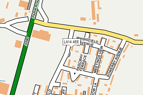 LA14 4EE map - OS OpenMap – Local (Ordnance Survey)