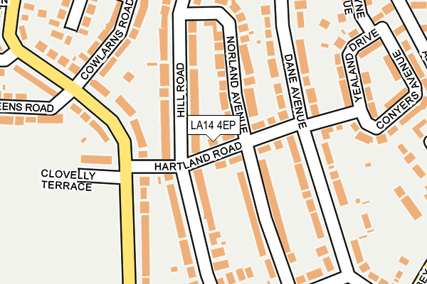 LA14 4EP map - OS OpenMap – Local (Ordnance Survey)