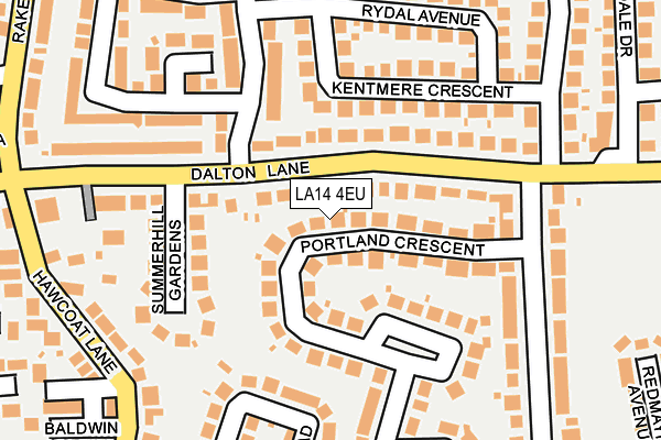 LA14 4EU map - OS OpenMap – Local (Ordnance Survey)