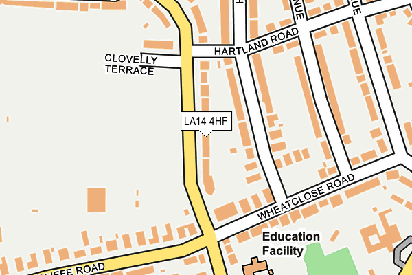 LA14 4HF map - OS OpenMap – Local (Ordnance Survey)