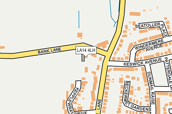 LA14 4LH map - OS OpenMap – Local (Ordnance Survey)