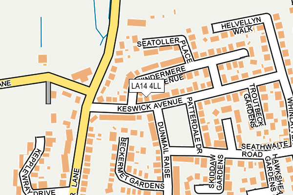 LA14 4LL map - OS OpenMap – Local (Ordnance Survey)