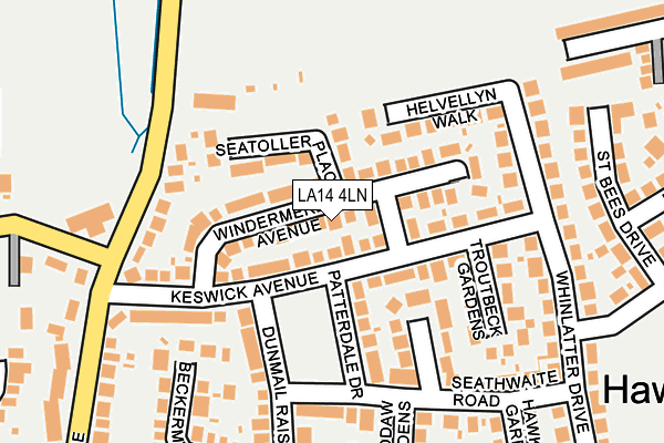 LA14 4LN map - OS OpenMap – Local (Ordnance Survey)