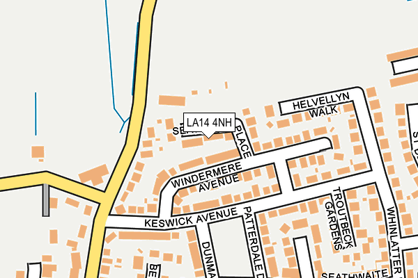 LA14 4NH map - OS OpenMap – Local (Ordnance Survey)
