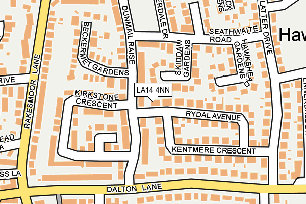LA14 4NN map - OS OpenMap – Local (Ordnance Survey)