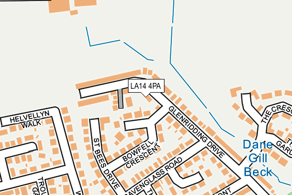 LA14 4PA map - OS OpenMap – Local (Ordnance Survey)
