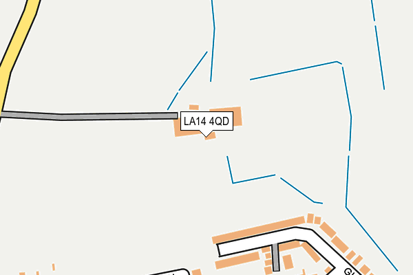 LA14 4QD map - OS OpenMap – Local (Ordnance Survey)