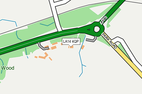 LA14 4QP map - OS OpenMap – Local (Ordnance Survey)