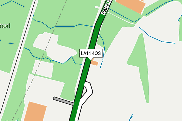 LA14 4QS map - OS OpenMap – Local (Ordnance Survey)