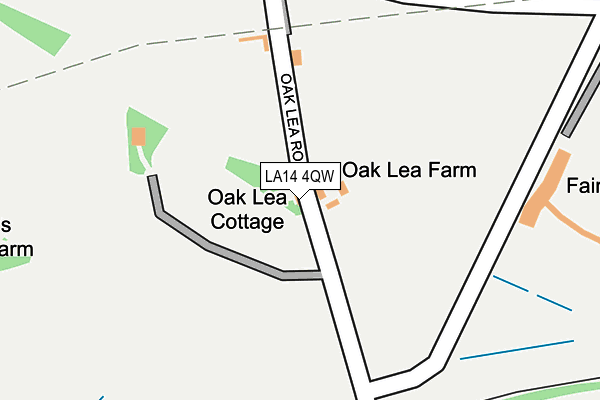 LA14 4QW map - OS OpenMap – Local (Ordnance Survey)