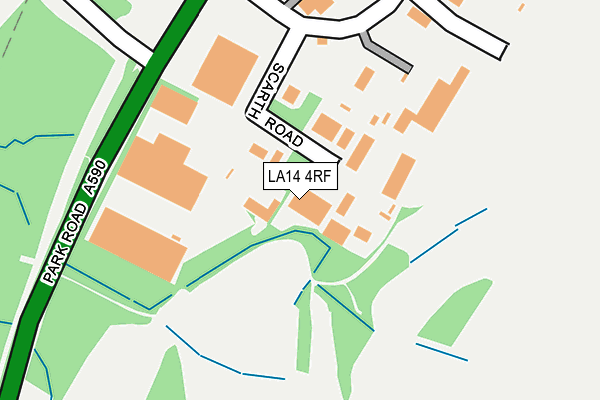 LA14 4RF map - OS OpenMap – Local (Ordnance Survey)