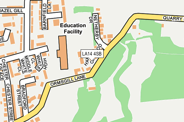 Map of DCED LTD at local scale