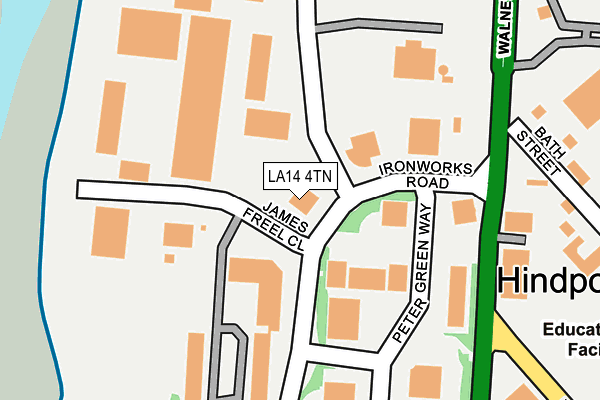 LA14 4TN map - OS OpenMap – Local (Ordnance Survey)
