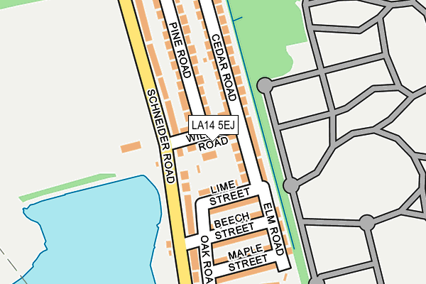 LA14 5EJ map - OS OpenMap – Local (Ordnance Survey)