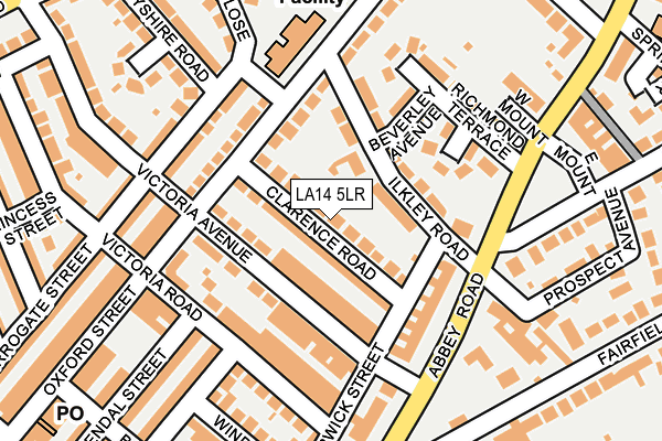 LA14 5LR map - OS OpenMap – Local (Ordnance Survey)