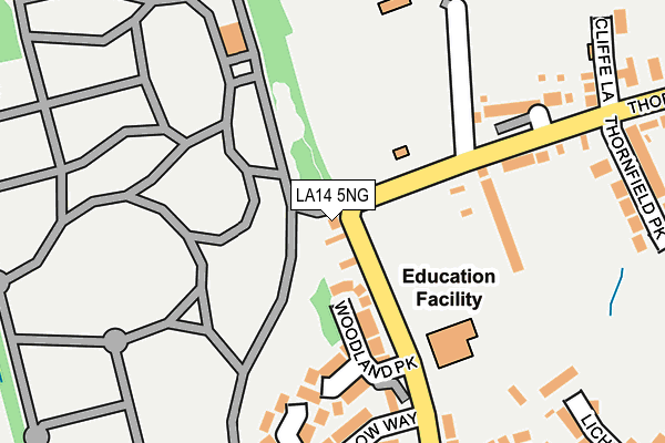 LA14 5NG map - OS OpenMap – Local (Ordnance Survey)