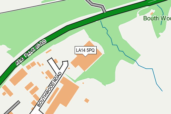 LA14 5PQ map - OS OpenMap – Local (Ordnance Survey)