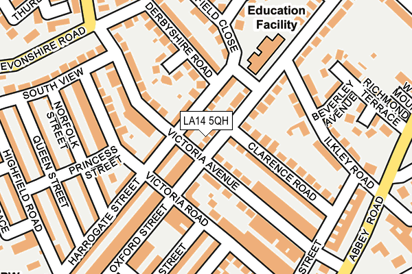 LA14 5QH map - OS OpenMap – Local (Ordnance Survey)