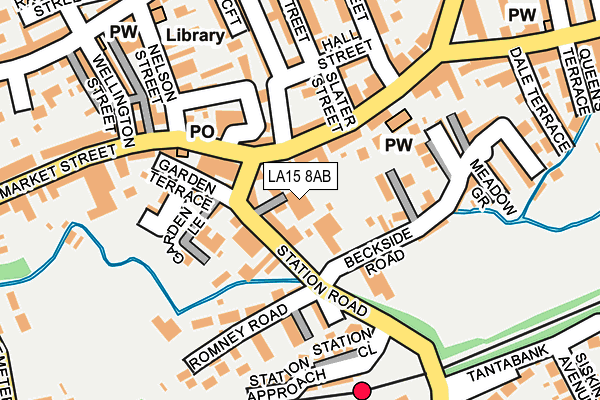 LA15 8AB map - OS OpenMap – Local (Ordnance Survey)