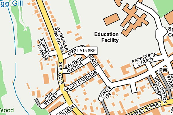 LA15 8BP map - OS OpenMap – Local (Ordnance Survey)