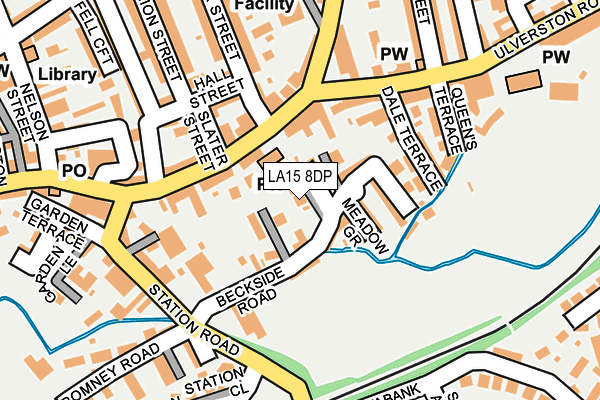 LA15 8DP map - OS OpenMap – Local (Ordnance Survey)