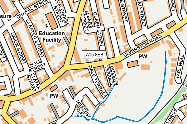 LA15 8EB map - OS OpenMap – Local (Ordnance Survey)