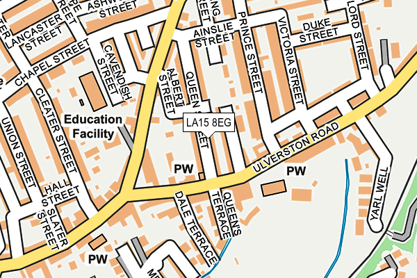 LA15 8EG map - OS OpenMap – Local (Ordnance Survey)