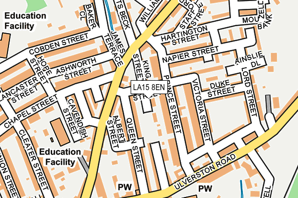 LA15 8EN map - OS OpenMap – Local (Ordnance Survey)