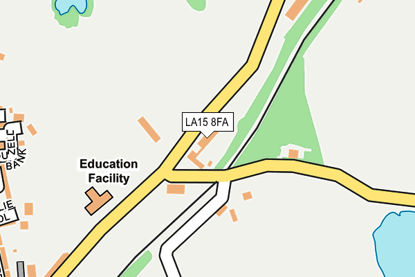 LA15 8FA map - OS OpenMap – Local (Ordnance Survey)