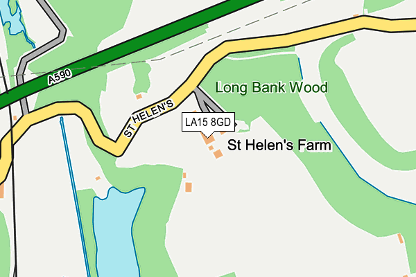 LA15 8GD map - OS OpenMap – Local (Ordnance Survey)